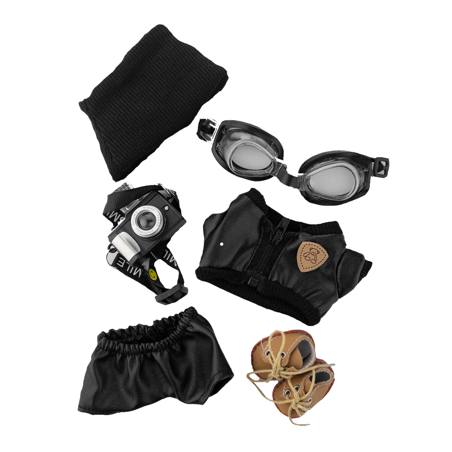 🖤 Blackout Biker Set – 6 Piece Set