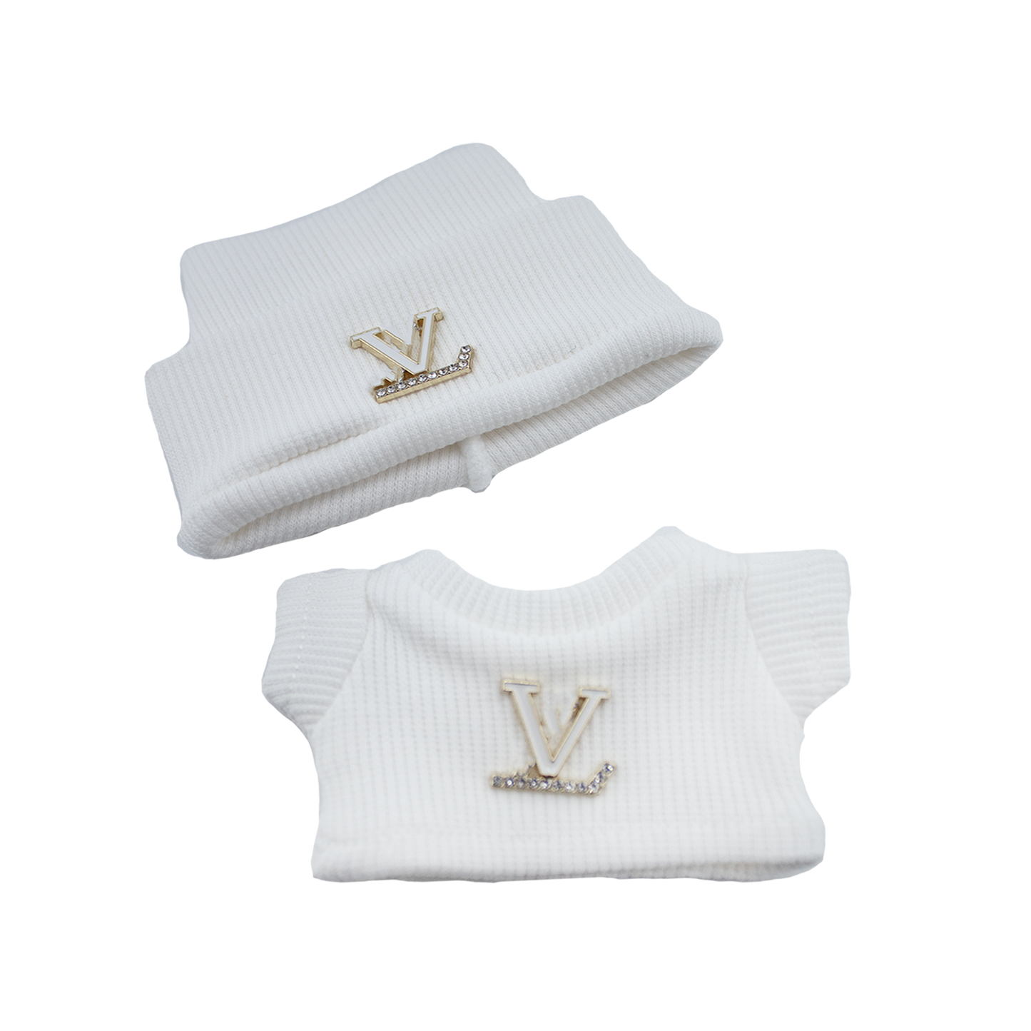 Louie Beanie Set – White Edition